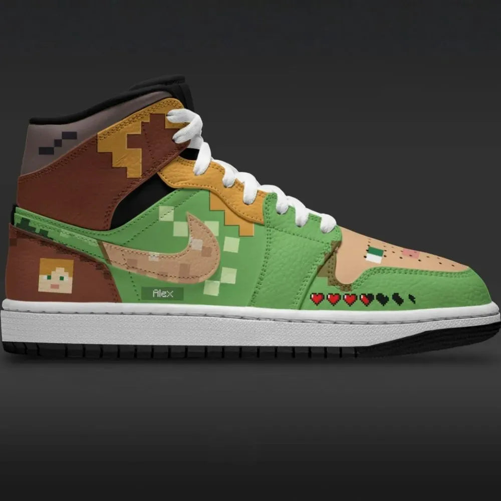 Alex Minecraft Custom High Top Shoes
