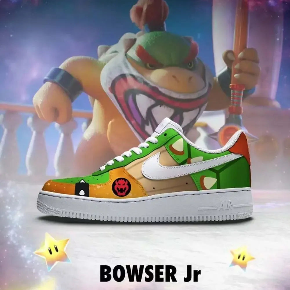 Bowser Jr Mario Galaxy Low Top Shoes