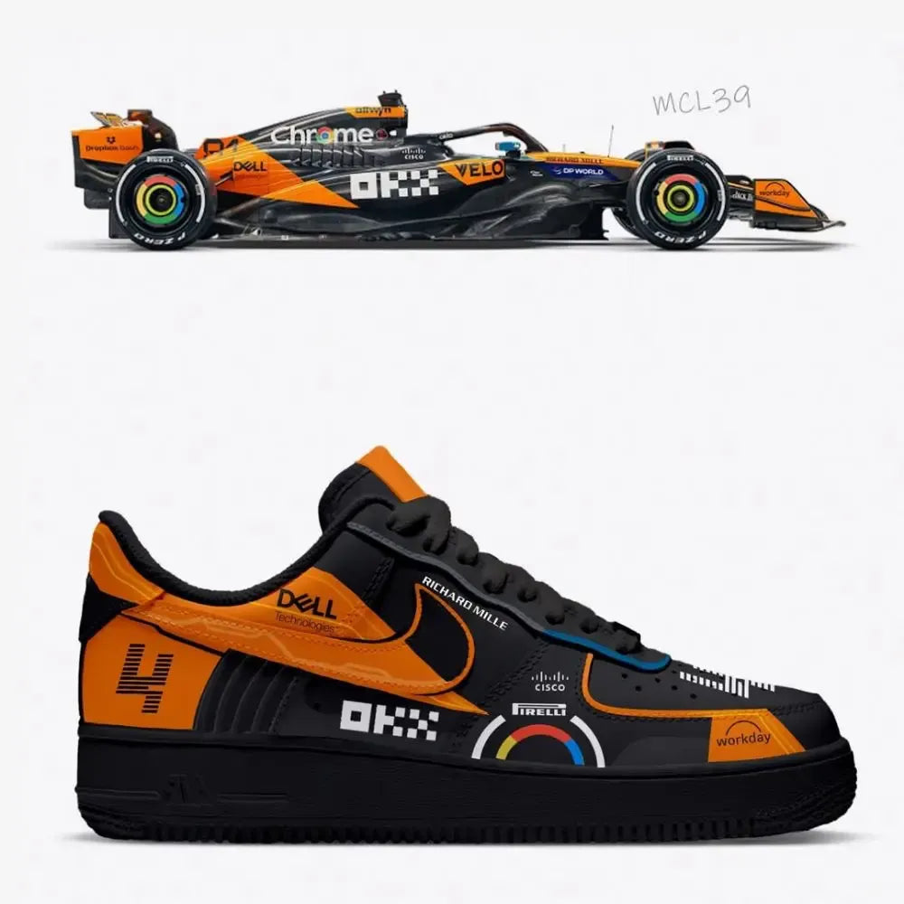 Velocity MCL Orange Formula 1 New Edition Low Top Shoes