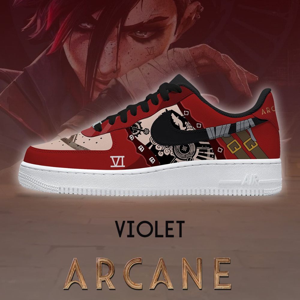 Violet Arcane AF1 Shoes