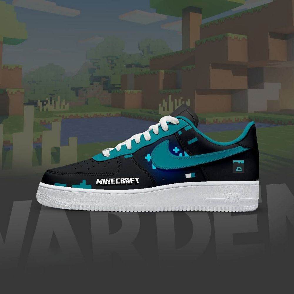 Warden Minecraft AF1 Shoes