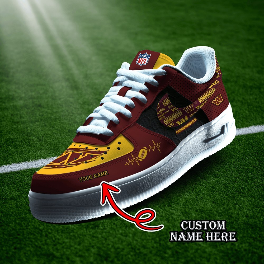 Washington Commanders Personalized Version 10 AF1 Shoes