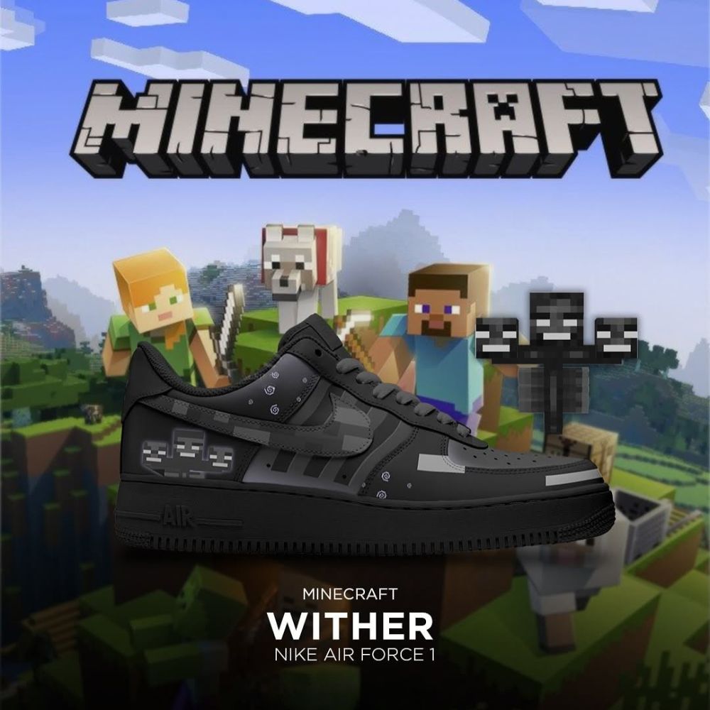 Wither Mine Craft Low Top Shoes